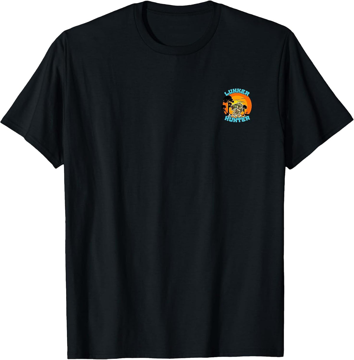 Bass Fishing Angler Fisherman T-Shirt - Black