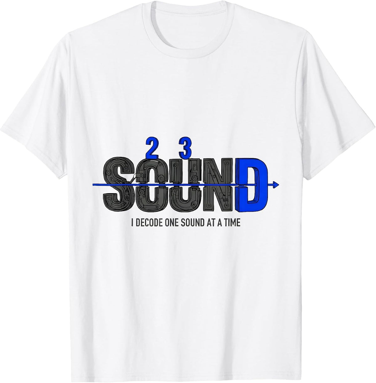 Men's I Decode One Sound At A Time Dyslexia Teacher Awareness T-Shirt - White