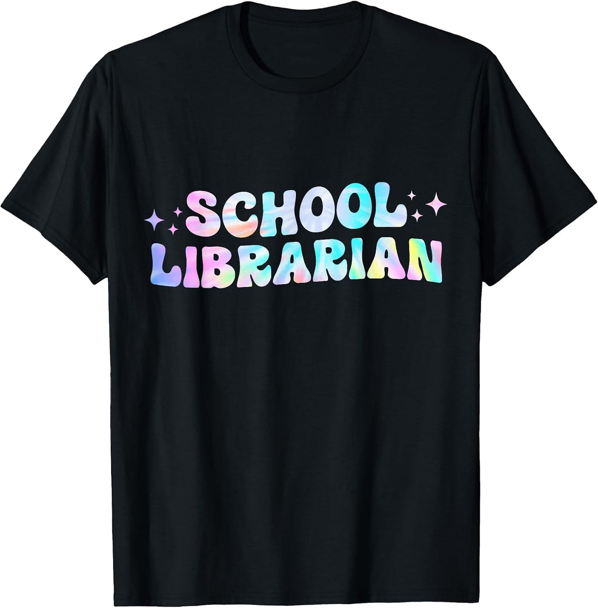 School Librarian Back to School Appreciation Tie Dye T-Shirt - Black