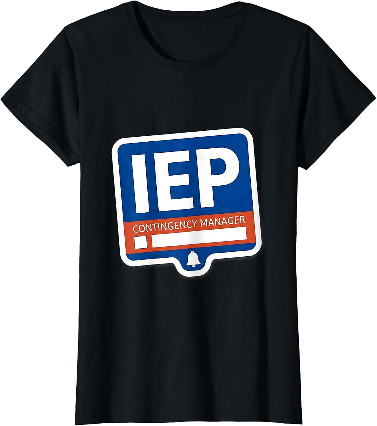 IEP Contingency Manager Funny Chaos Coordinator Teacher T-Shirt - Black