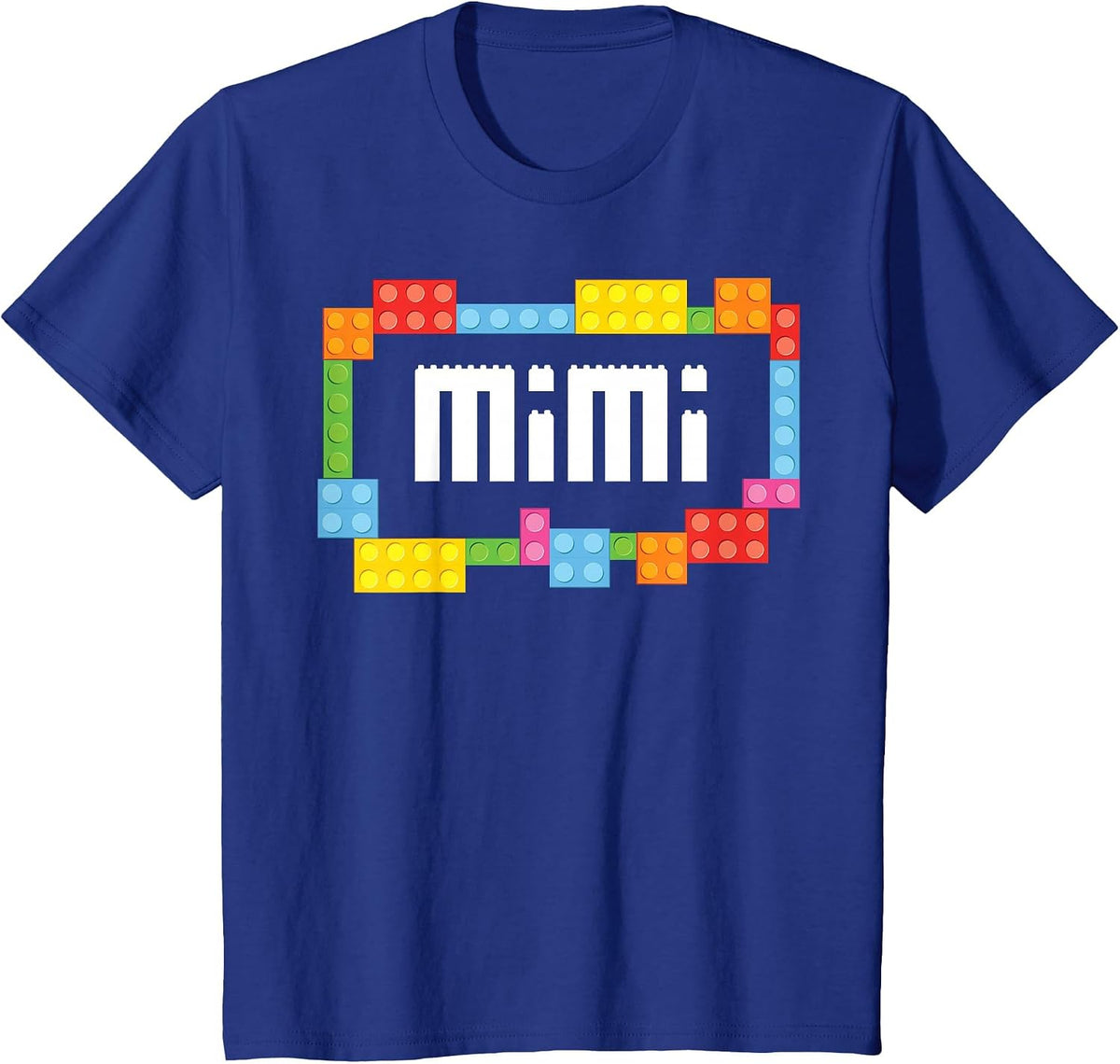 Master Builder Mimi Bricks Blocks Building Family Set T-Shirt - Royal Blue
