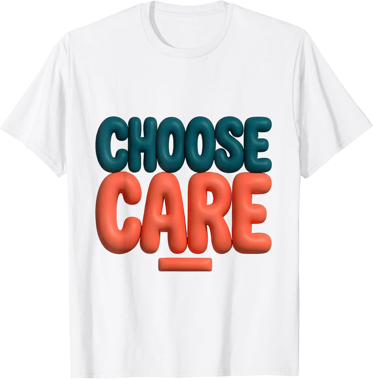 Choose Care Retro Groovy Positivity Inclusion Teacher Gift T-Shirt - White