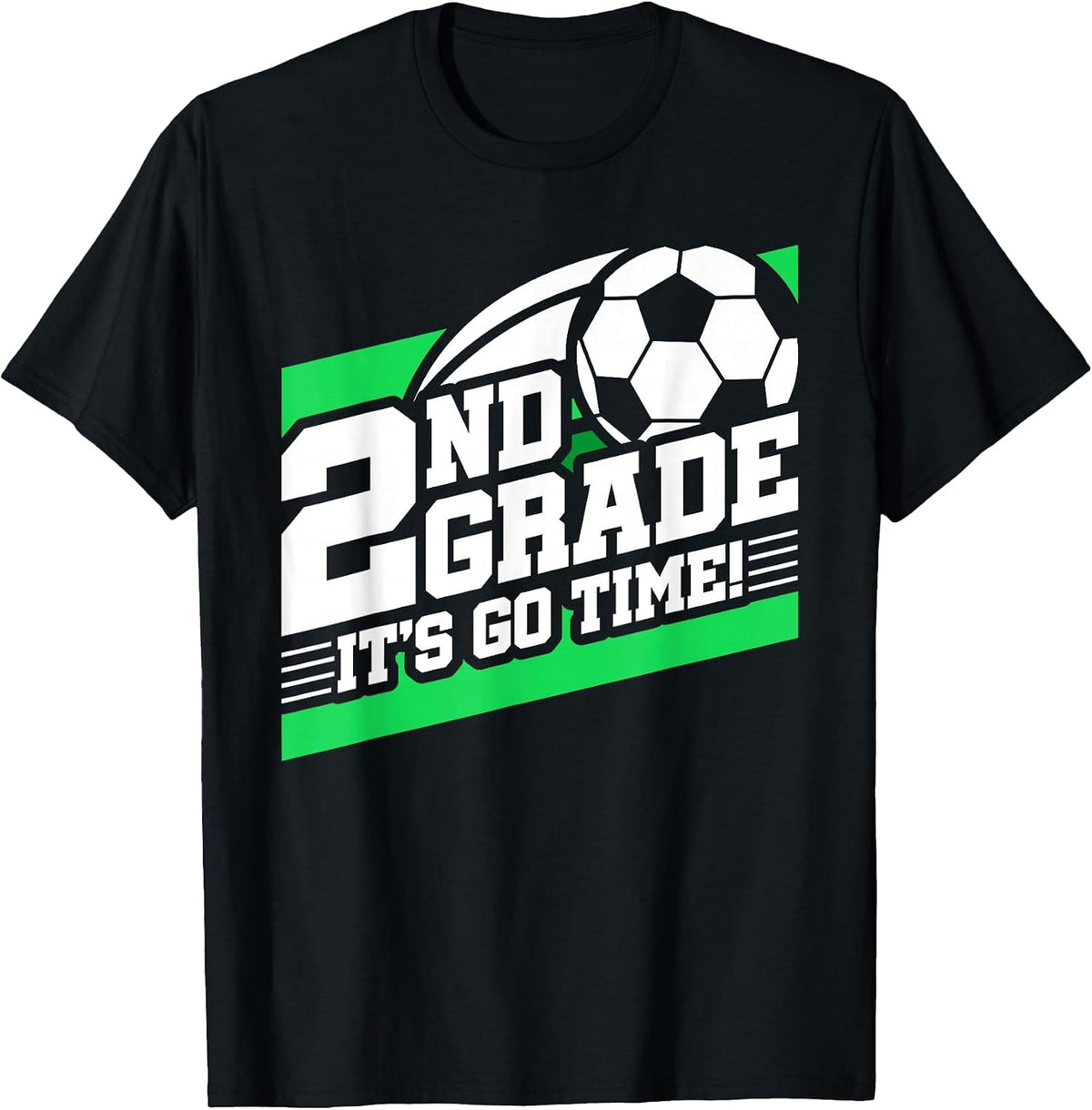 2nd Grade Soccer - Back to School - First Day of 2nd Grade T-Shirt - Black