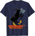 Walking By Faith Still Stumbling Funny Christian Animal T-Shirt - Navy Blue