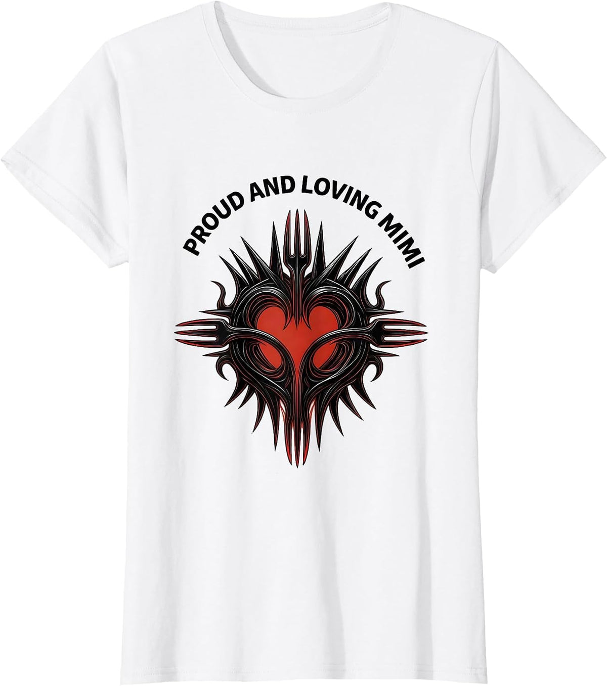 Proud and Loving Mimi Grandmother Design T-Shirt - White