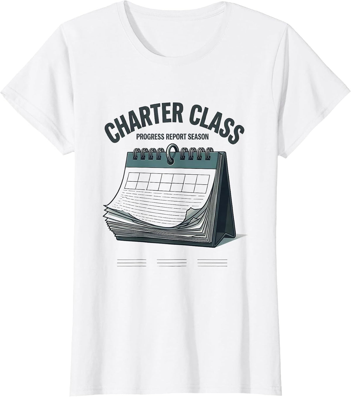 Charter Class Progress Report Season Special Education T-Shirt - White