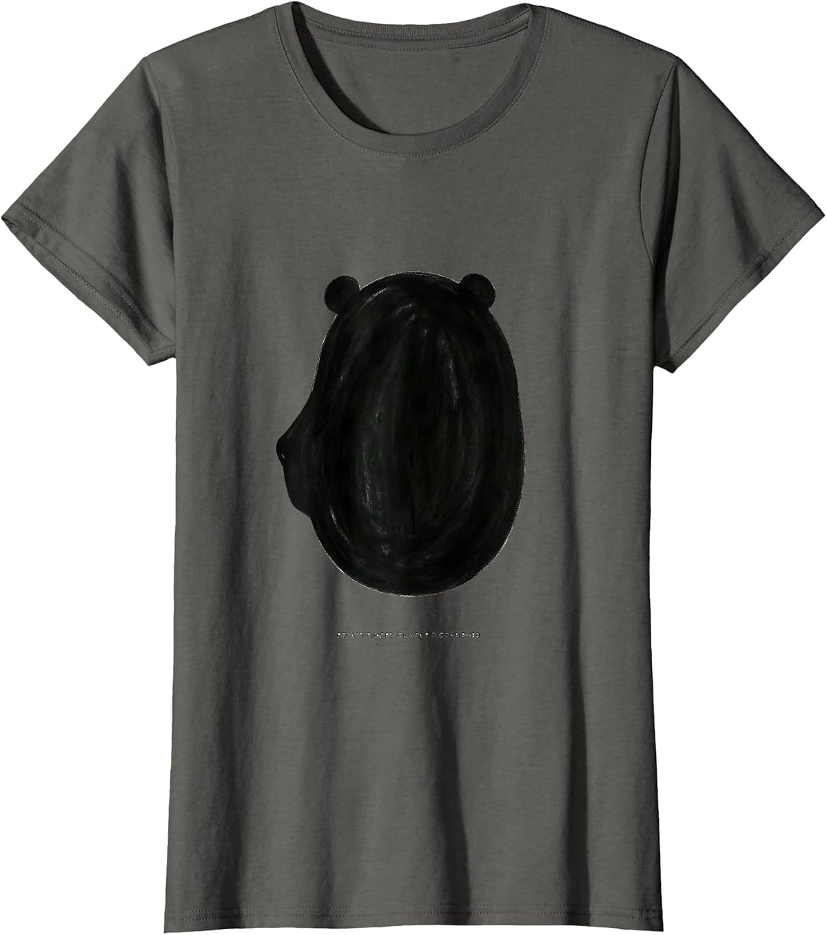 Women's Potato-Shaped, Guinea Pig Confirmed Funny Pig Lover Novelty T-Shirt - Asphalt Grey