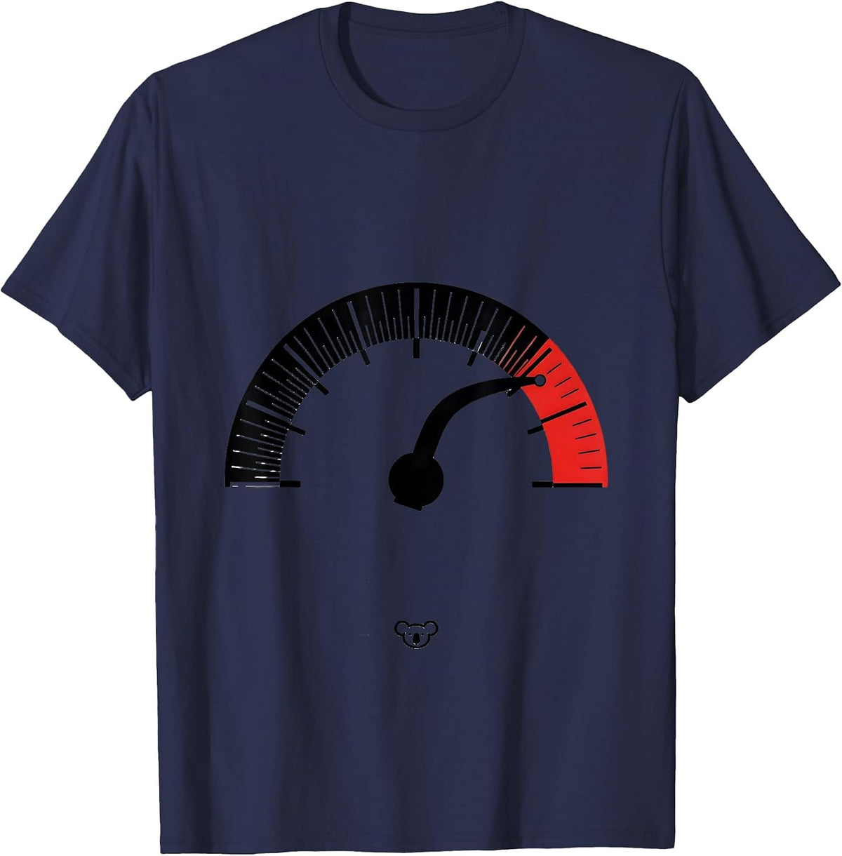 Koala Gauge Funny Animal Lover Humor T-Shirt - Navy Blue