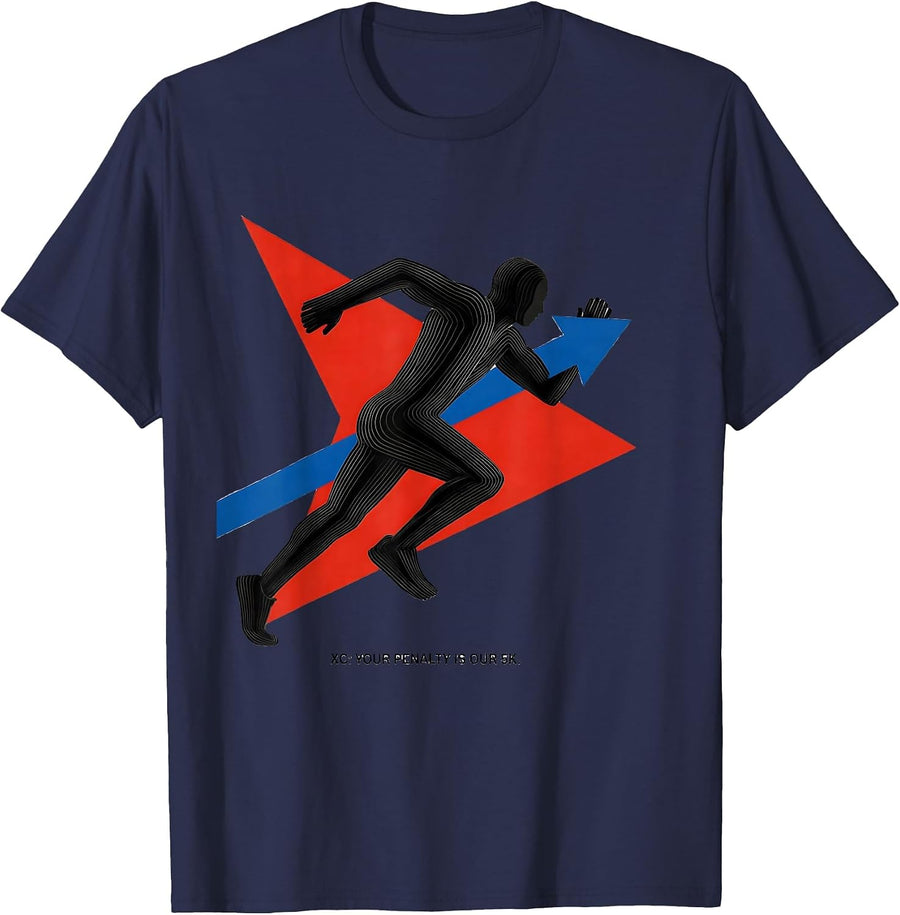 XC Your Penalty Is Our 5K Funny Cross Country Runner Gift T-Shirt - Navy Blue