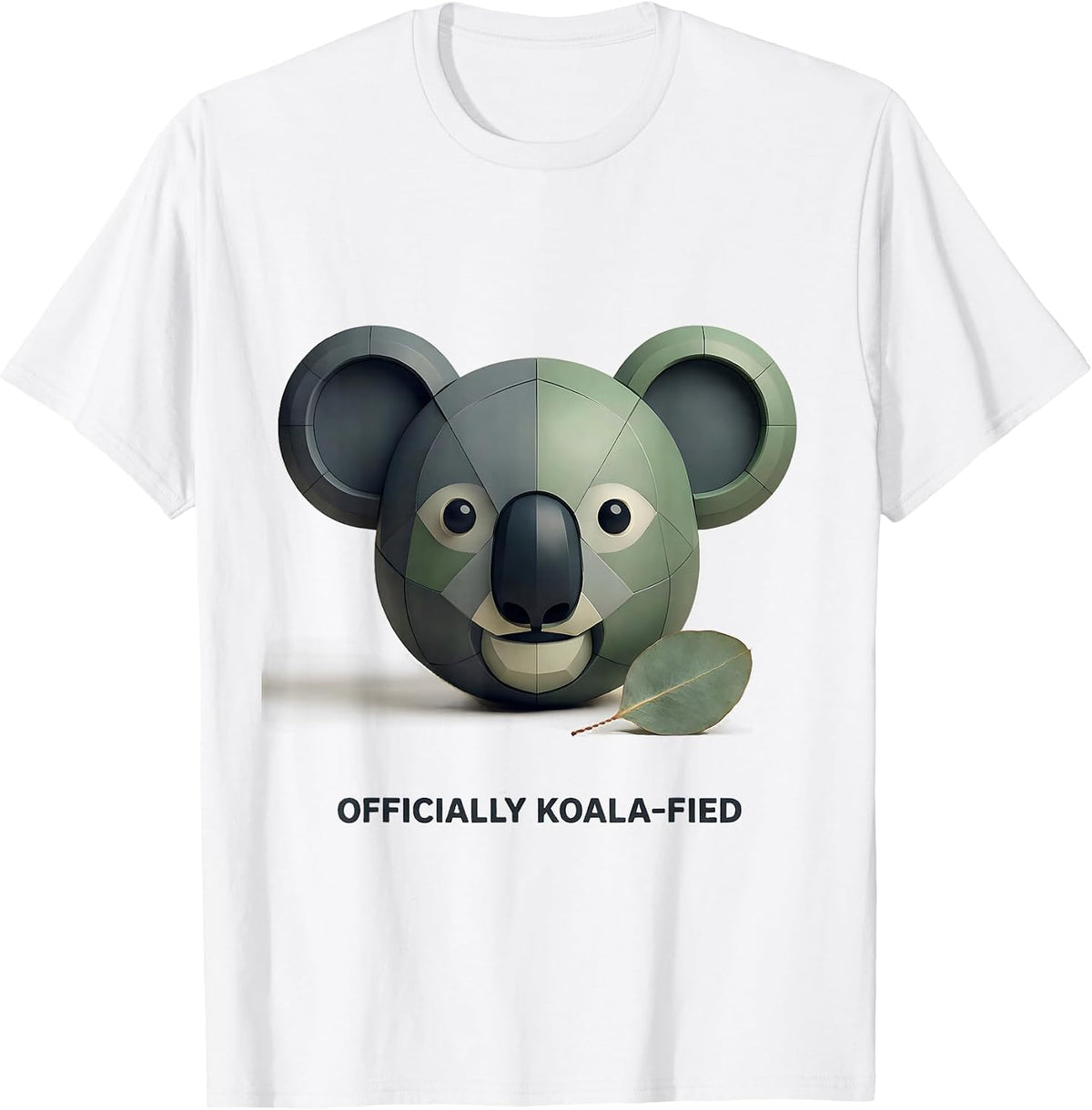 Officially Koala-fied Funny Koala Lover Animal Pun Humor T-Shirt - White