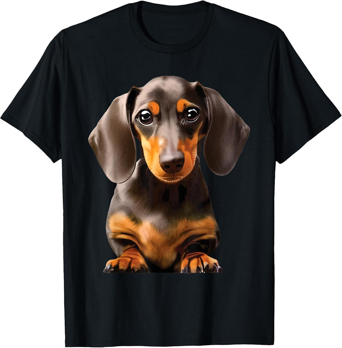 Dachshund Illustration - Dog Lover Animal Pet Trainer T-Shirt - Black