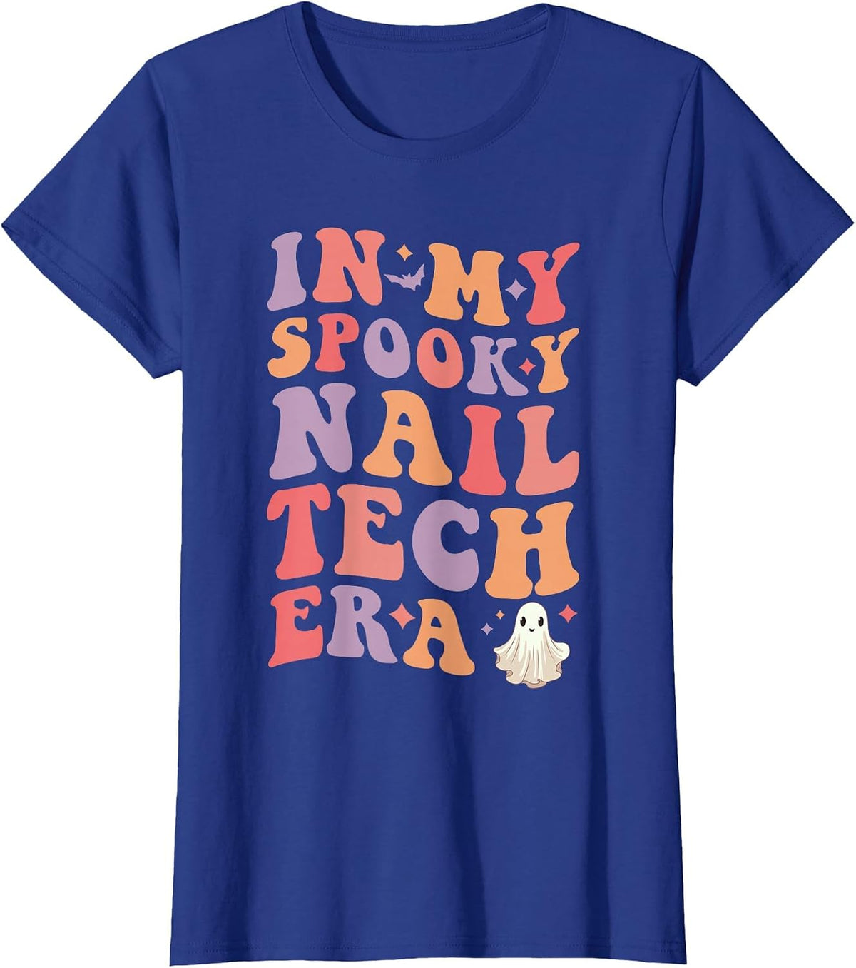 in My Spooky Nail Tech Era Halloween Funny Nail Technician T-Shirt - Royal Blue