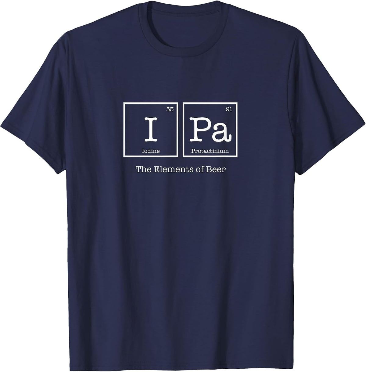 IPA The Elements of Beer T-Shirt T-Shirt - Navy Blue