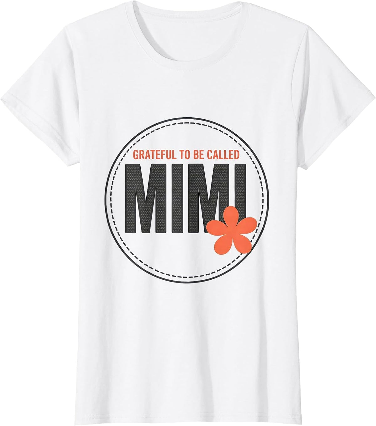 Women's Grateful To Be Called Mimi Sentimental Grandma Gift T-Shirt - White