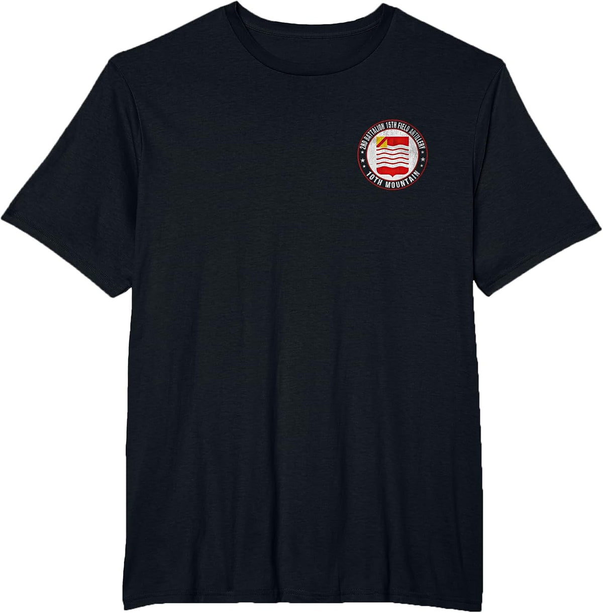 2nd Battalion 15th Field Artillery 10th Mountain Division T-Shirt - Black
