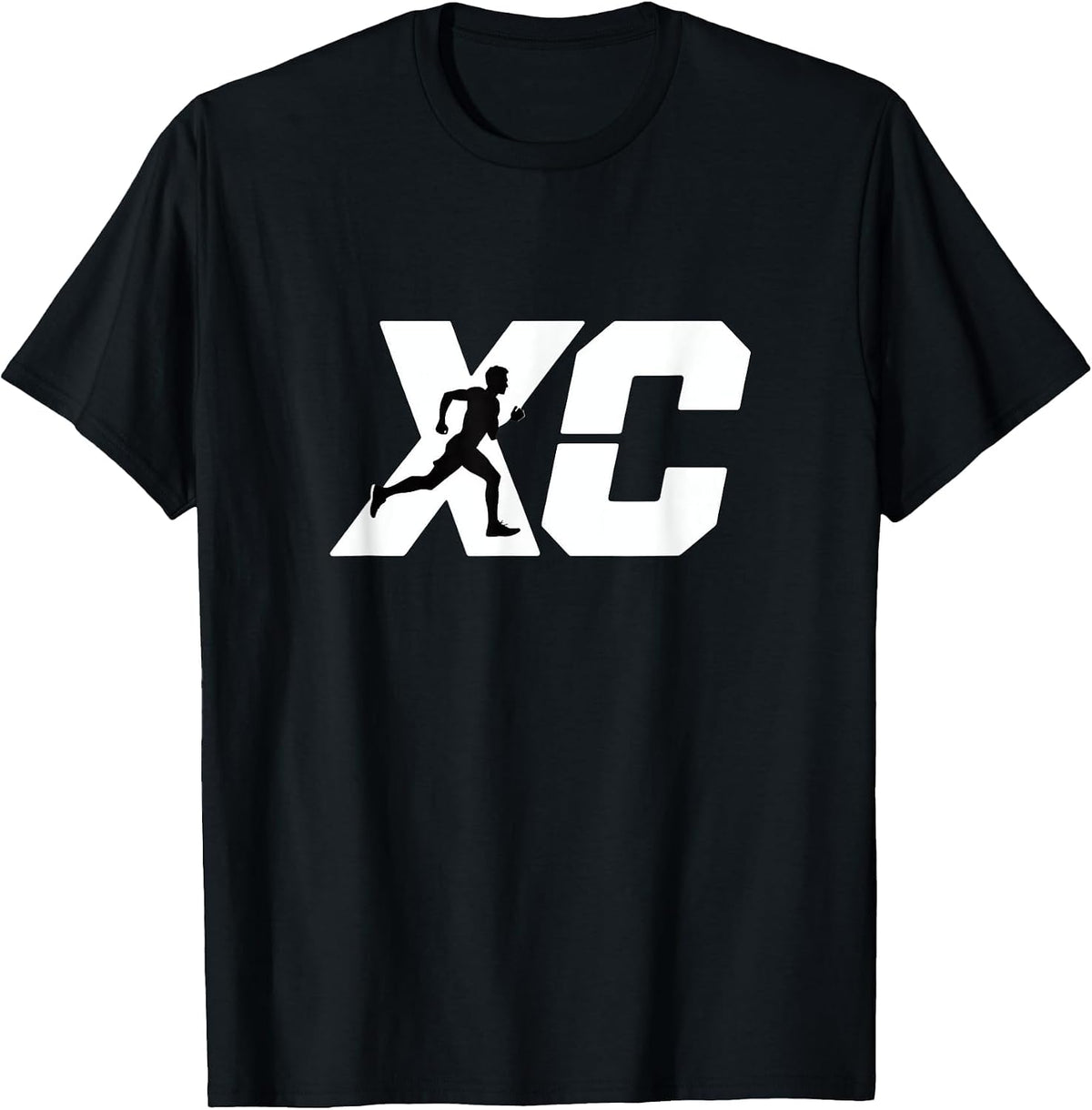 Cross Country Running XC Runner T-Shirt - Black