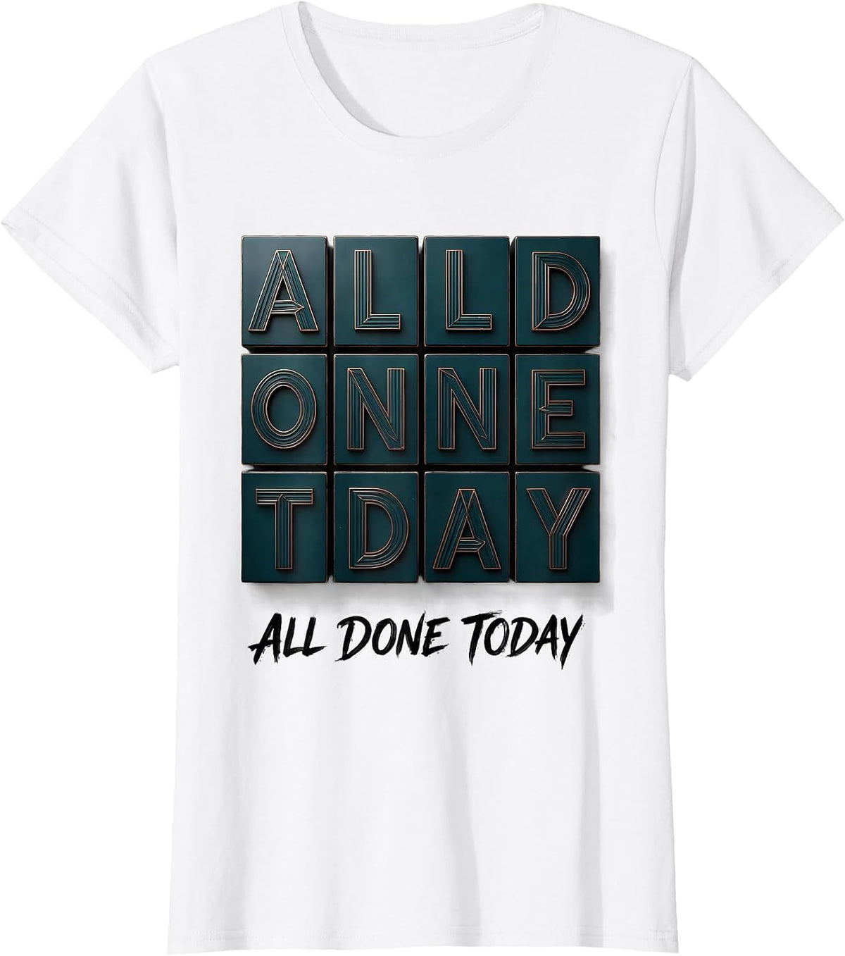 All Done Today Inspirational Teacher ASL Interpreter T-Shirt - White
