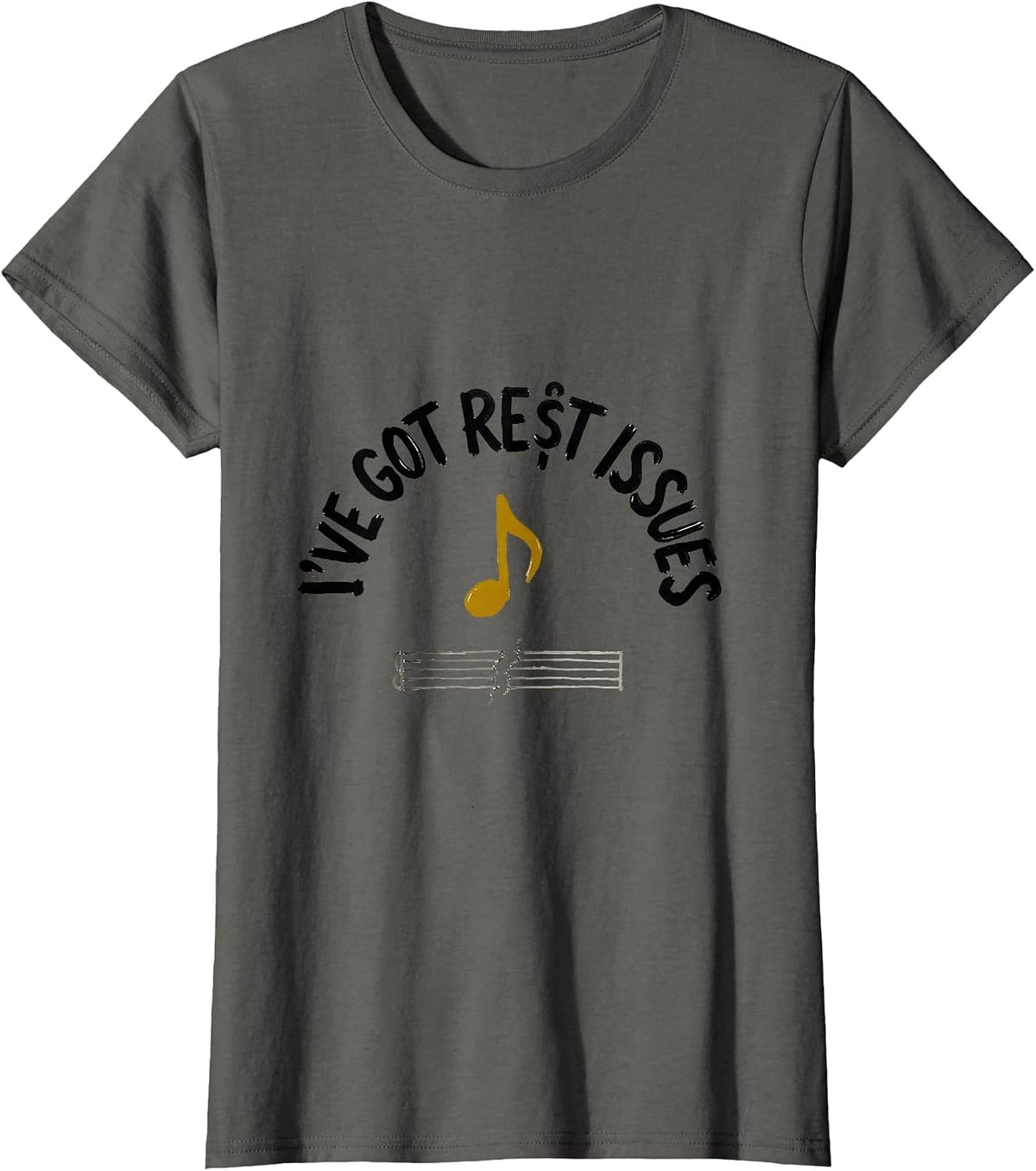 Women's I've Got Rest Issues Funny Sarcastic Teacher Back To School T-Shirt - Asphalt Grey