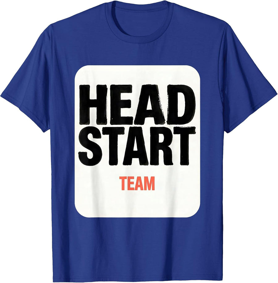 Head Start Team Early Childhood Education Preschool Teacher T-Shirt - Royal Blue