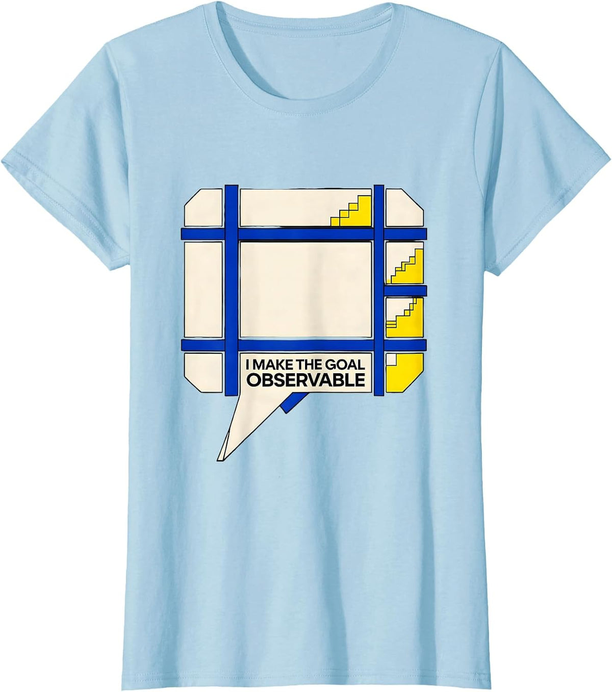 I Make The Goal Observable Geometric Special Education T-Shirt - Baby Blue