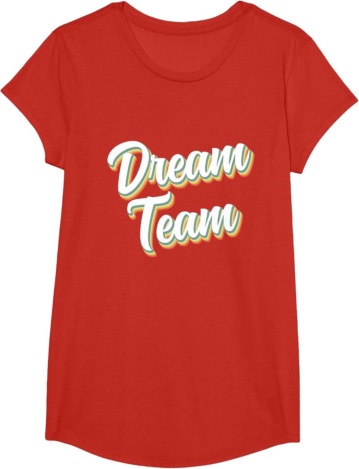 Retro Dream Team Shirt Teacher Student 1st Day Back 2 School T-Shirt - Girls Red