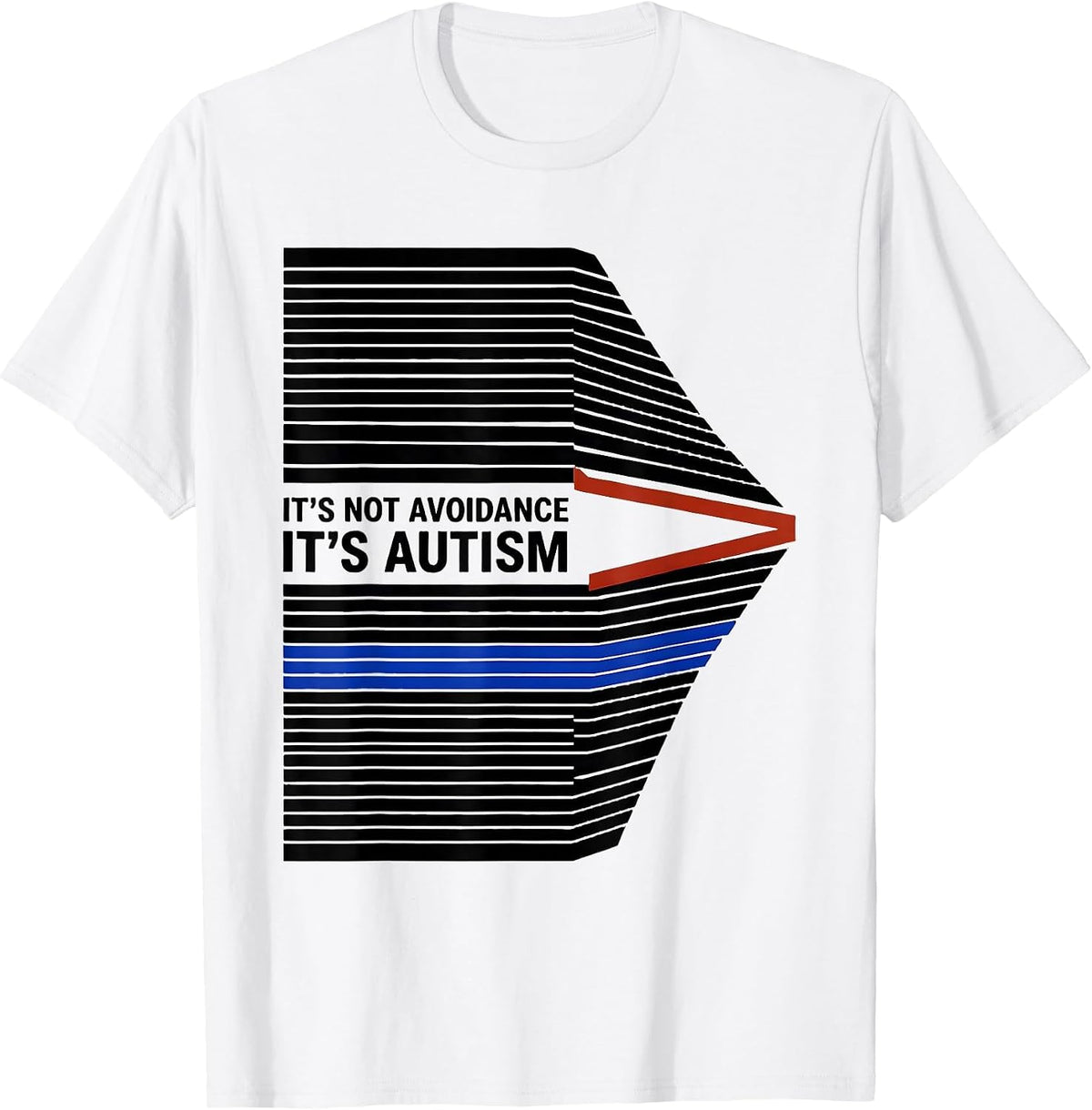 Men's It's Not Avoidance It's Autism Funny Neurodiversity T-Shirt - White