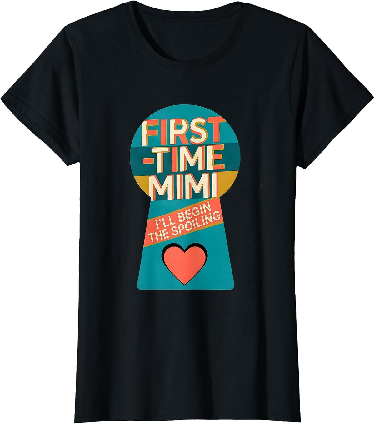 First-Time Mimi I’ll Begin The Spoiling Grandma Gift T-Shirt - Black