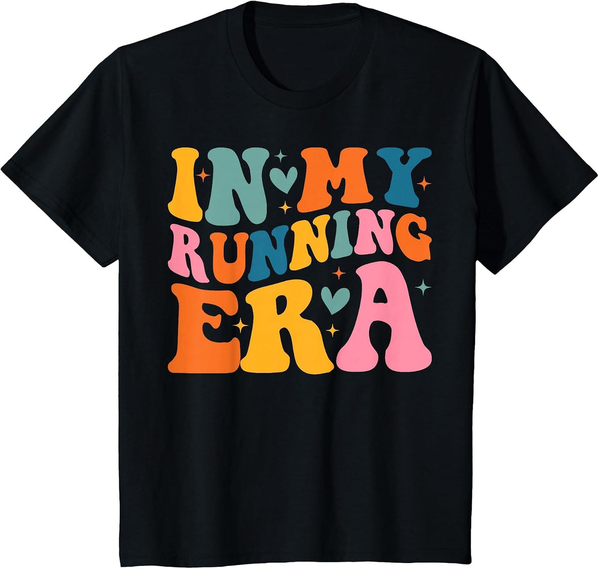 Groovy in My Running Era Runner T-Shirt - Black