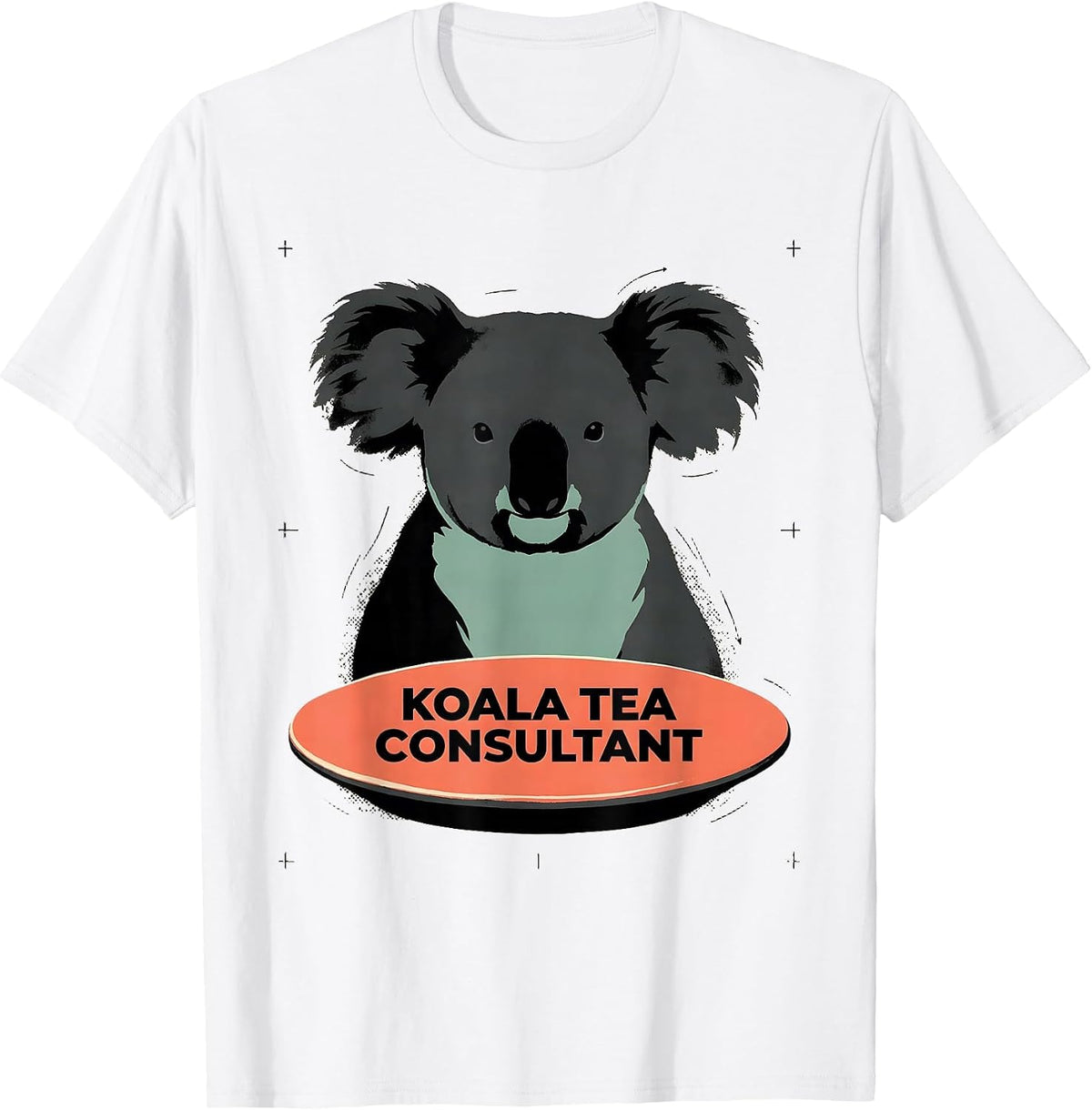 Koala Tea Consultant Funny Koala Lover Cute Animal Pun T-Shirt - White