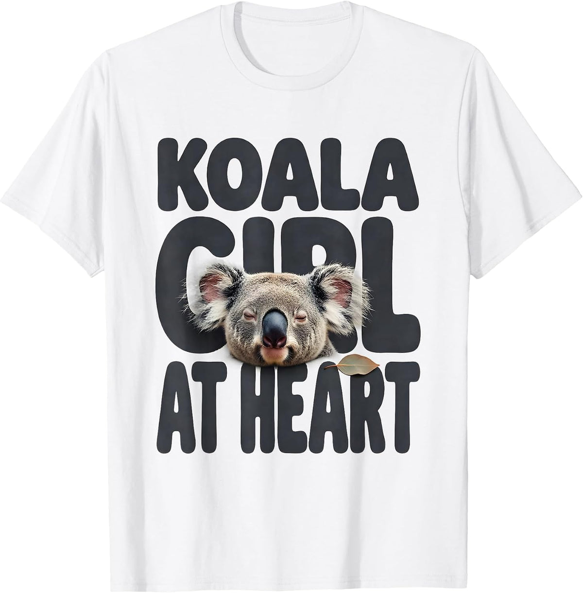 Men's Koala Girl At Heart Cute Koala Lover Gift for Girls T-Shirt - White