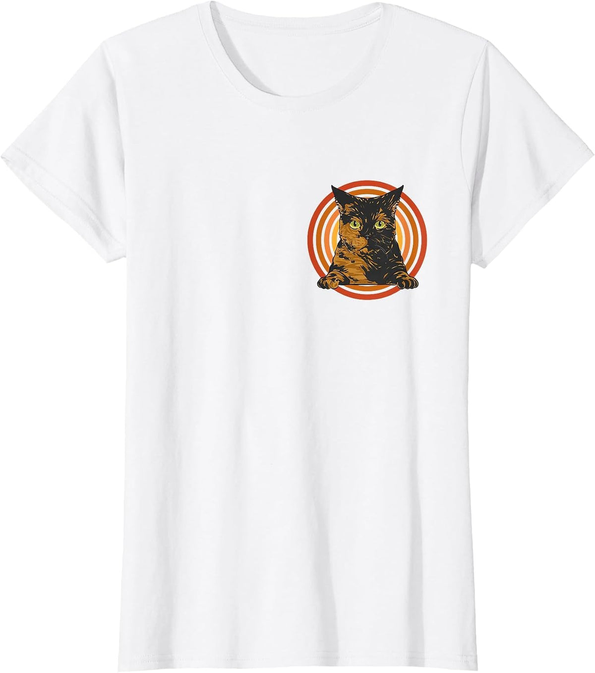 Tortoiseshell Cat Tortie T-Shirt - White