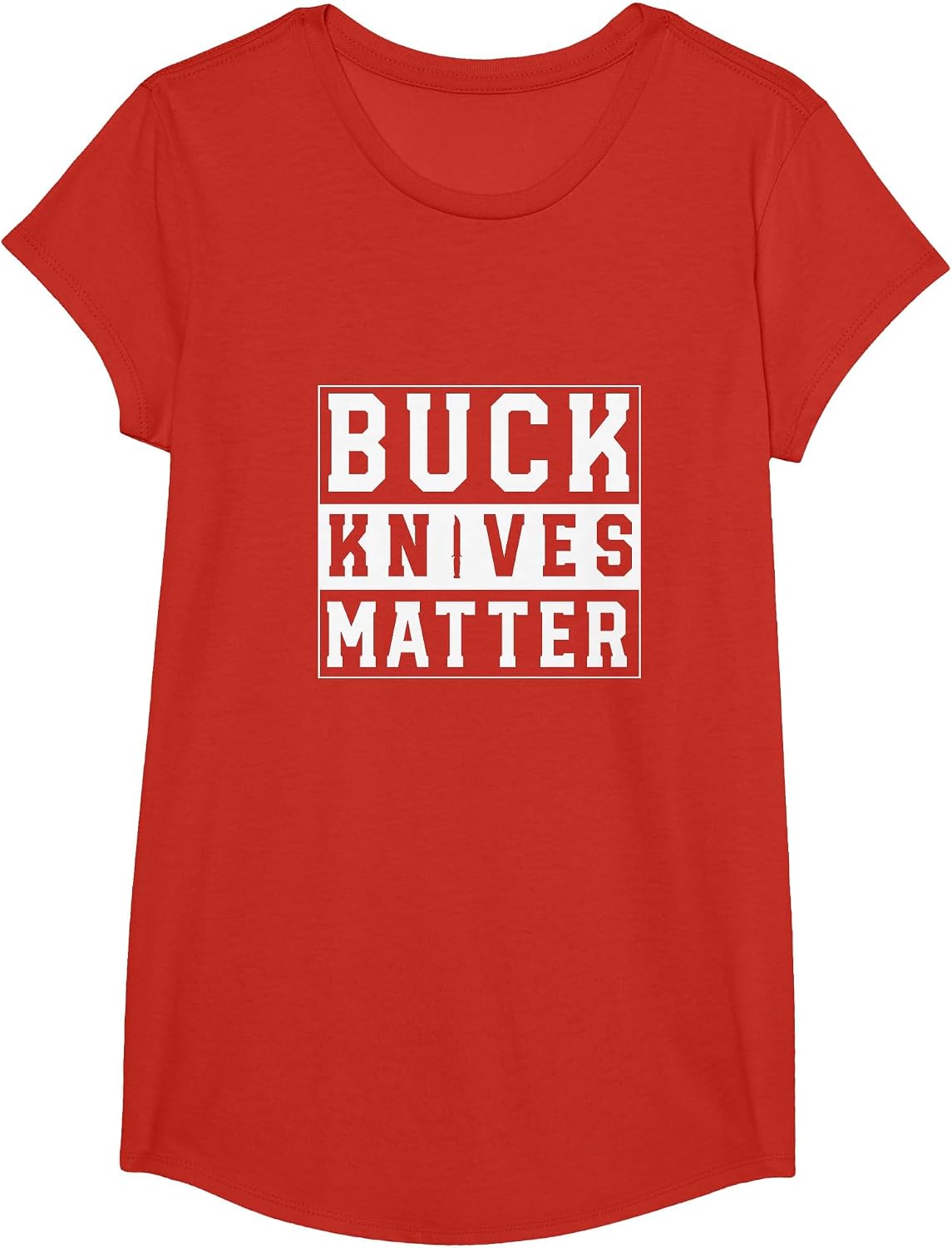 Buck Knives Matter T-Shirt - Girls Red