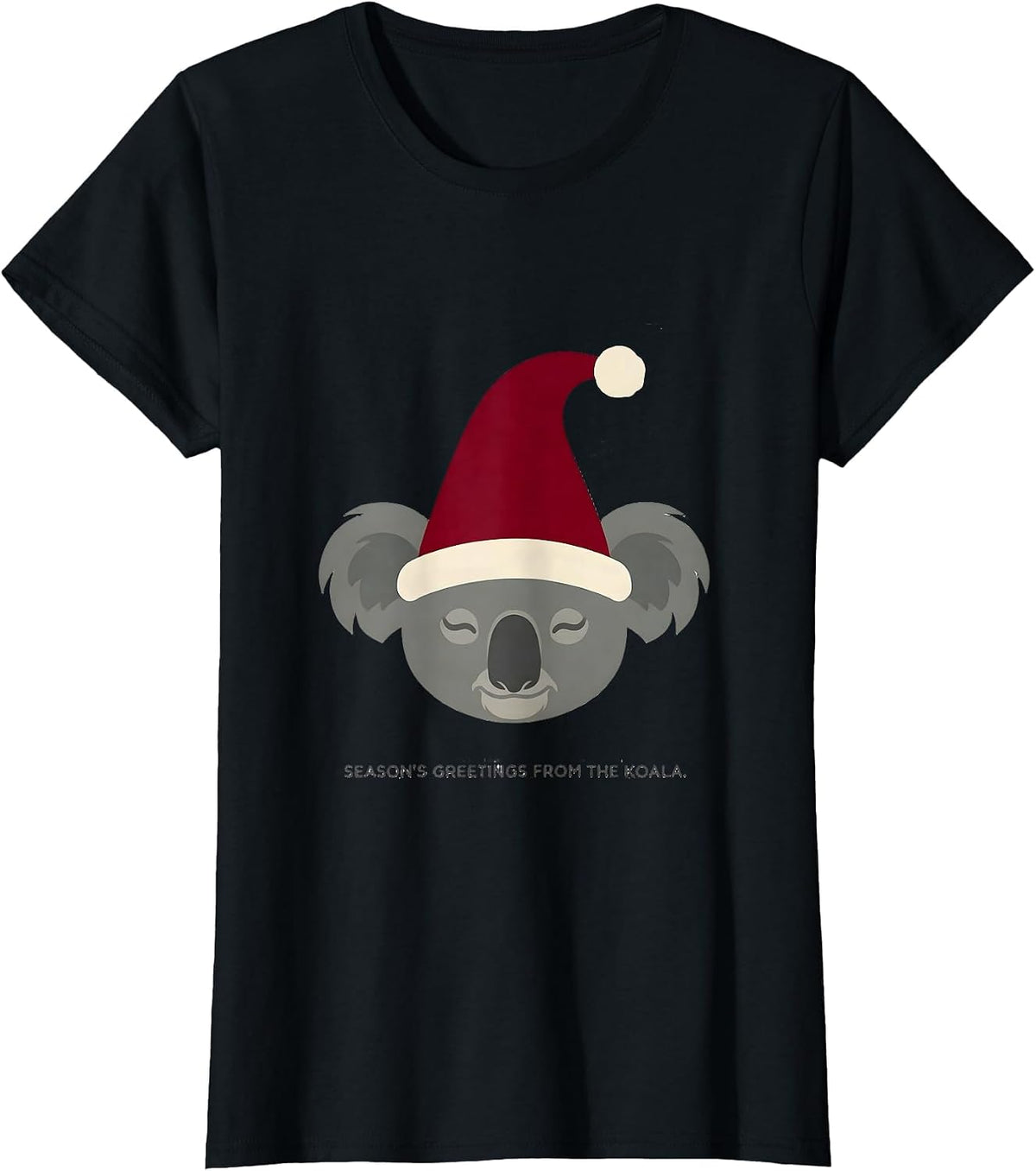 Season's Greetings From The Koala Funny Koala Lover T-Shirt - Black