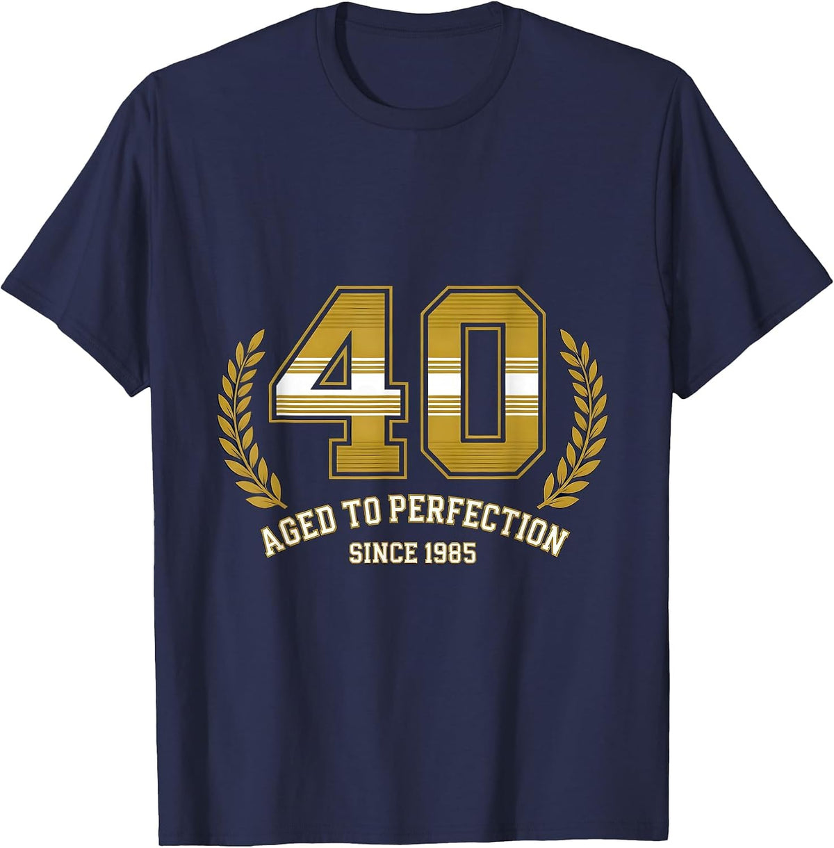 Men's Aged to Perfection Since 1985 40th Birthday T-Shirt - Navy Blue