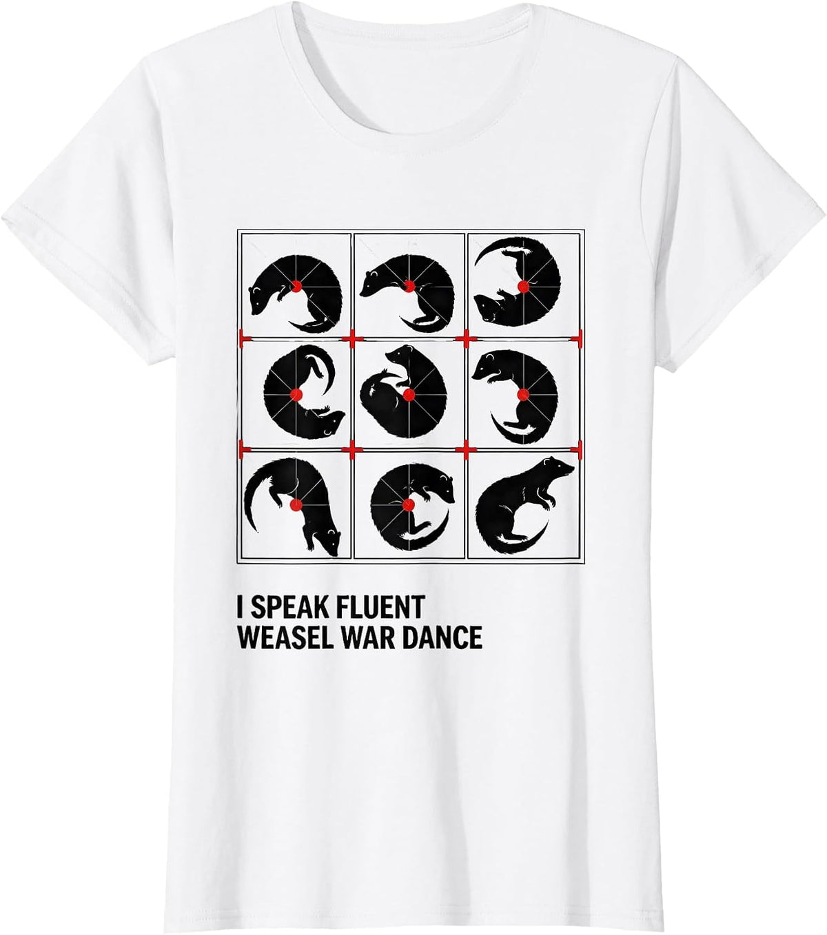 I Speak Fluent Weasel War Dance Funny Ferret Lover Christmas T-Shirt - White