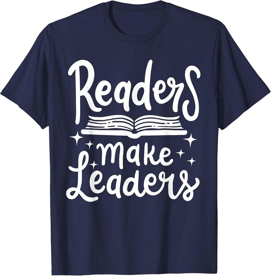 Book Reading Teacher Librarian Reader T-Shirt - Navy Blue