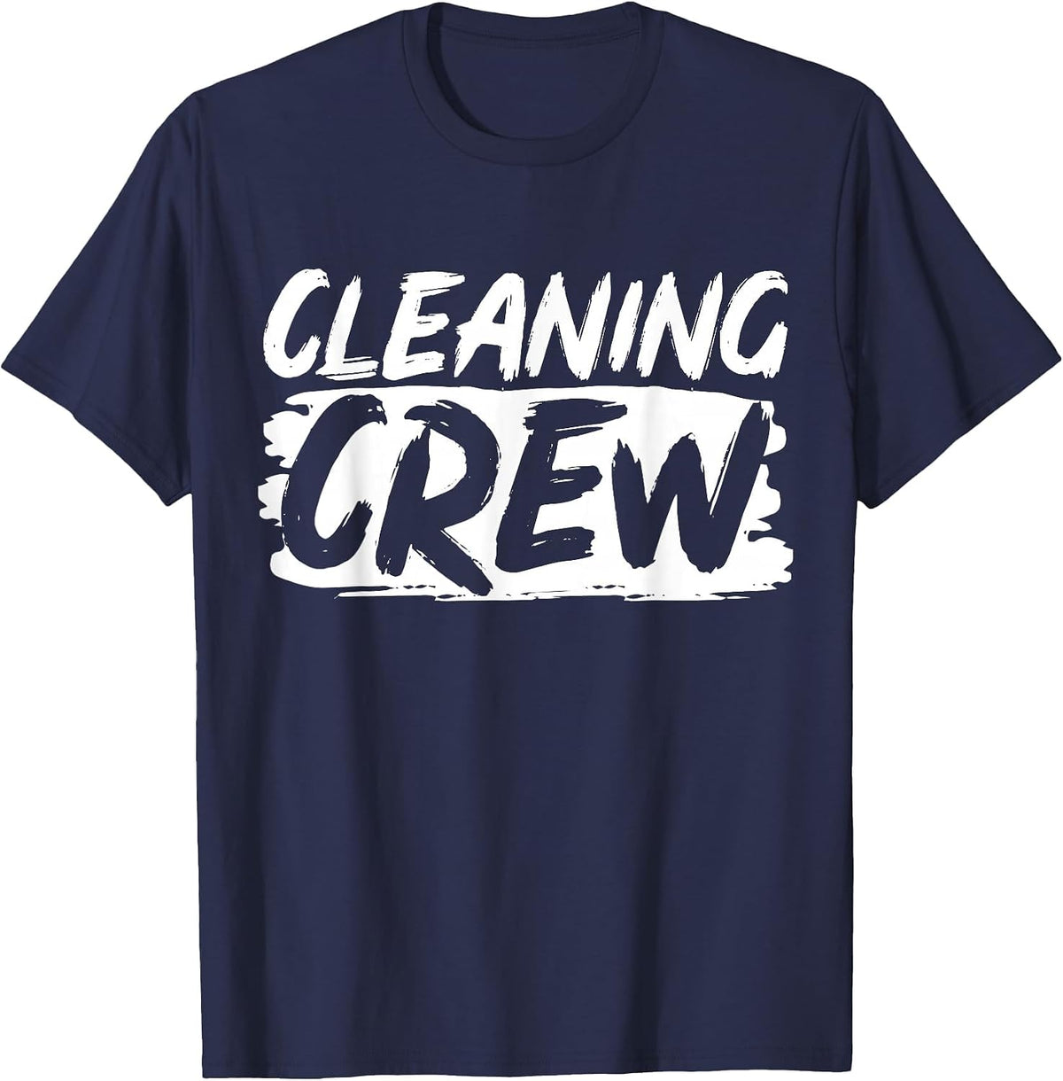 Cleaning Crew Janitor Custodian T-Shirt - Navy Blue