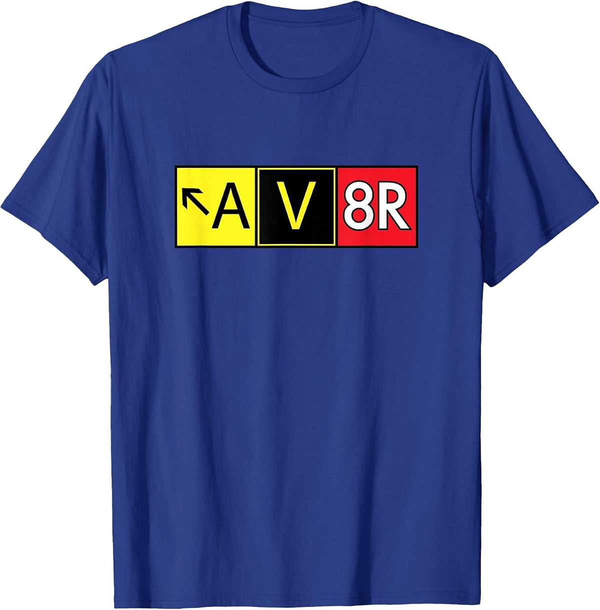 Pilot AV8R Taxiway Sign T-Shirt - Royal Blue