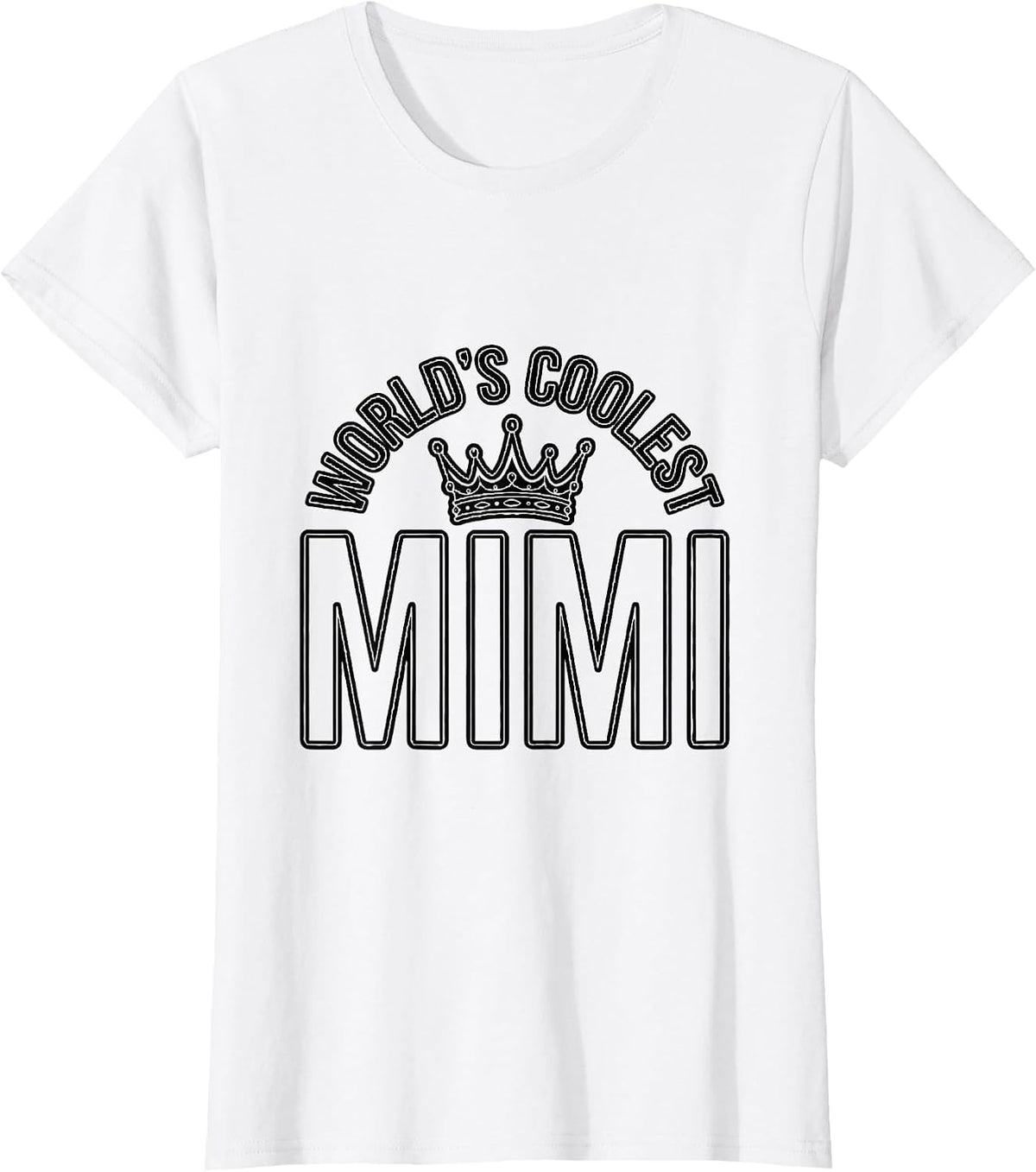 World's Coolest Mimi Grandmother Pride Design T-Shirt - White
