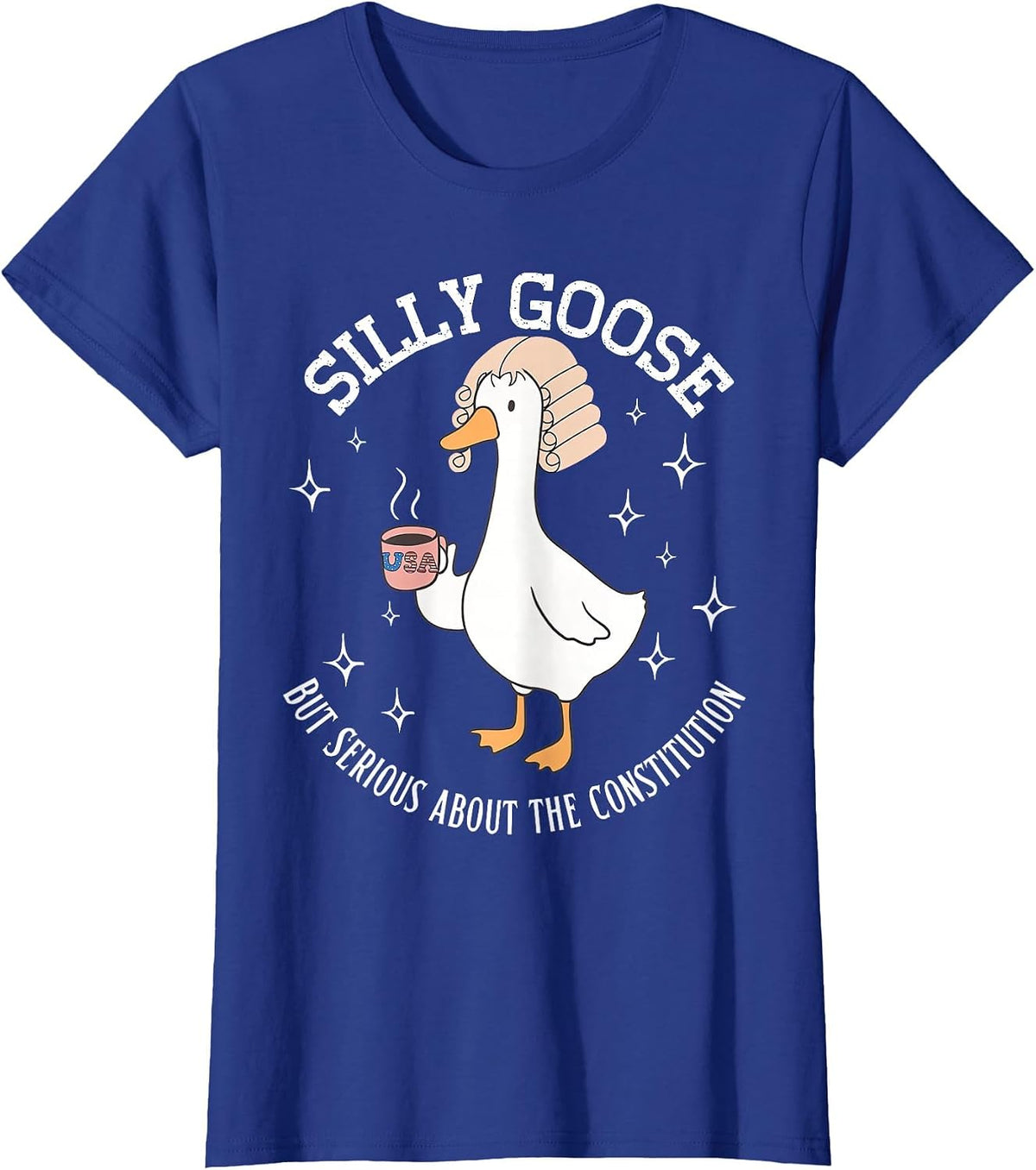 Silly Goose Constitution Funny History Teacher Middle School T-Shirt - Royal Blue
