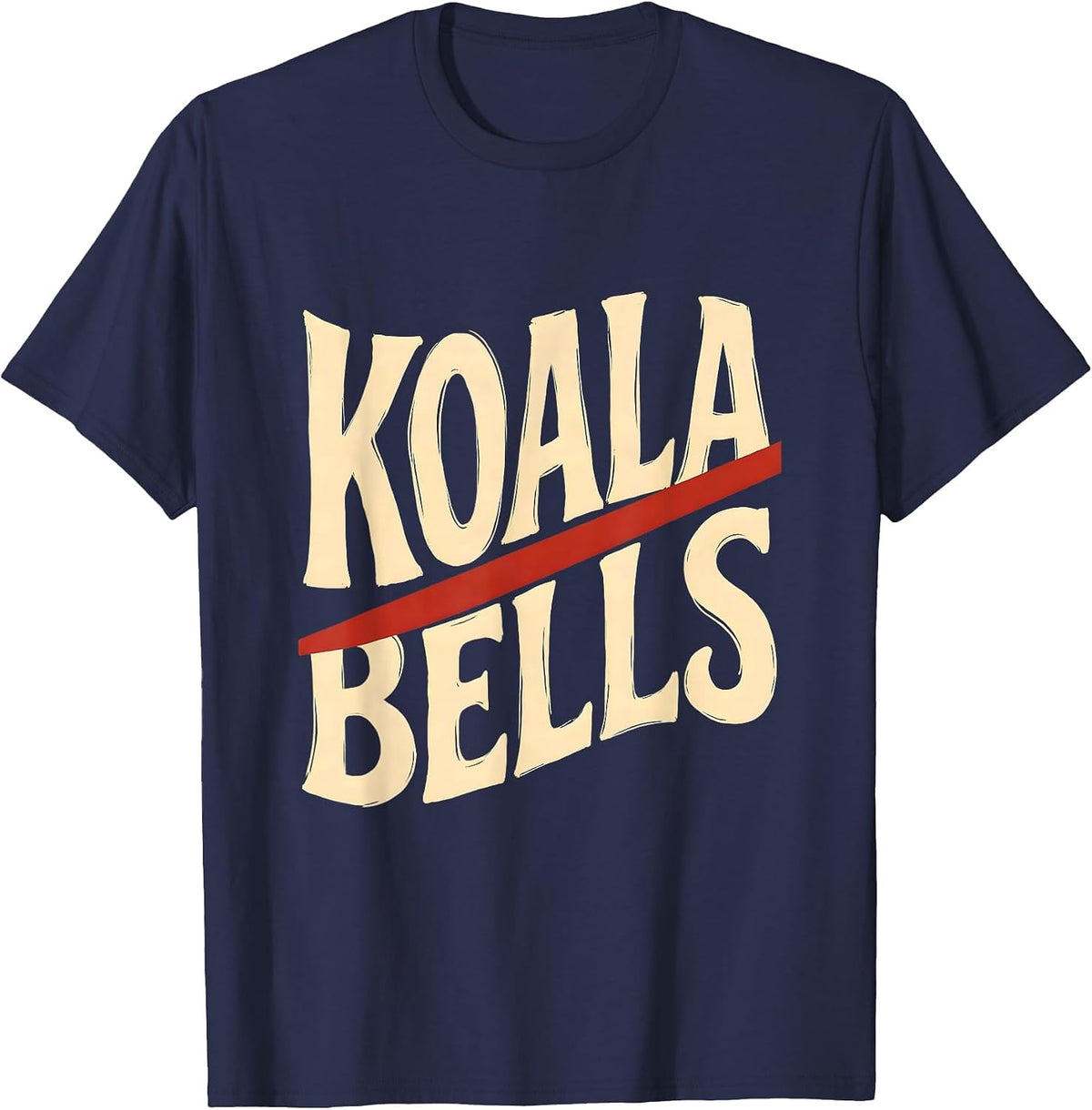 Koala Bells Funny Koala Lover Christmas Pun Gift T-Shirt - Navy Blue