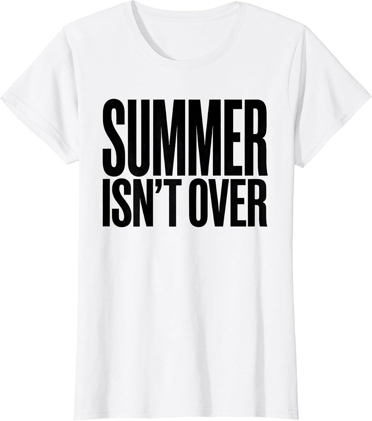 Summer Isn't Over Minimalist Grill Dad Last Cookout Humor T-Shirt - White