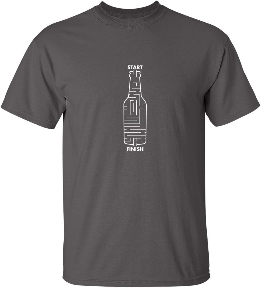 Beer Maze Graphic Novelty Super Soft Ringspun Funny Graphics T Shirts for Mens | Novelty T Shirts for Men | Graphics Tees -