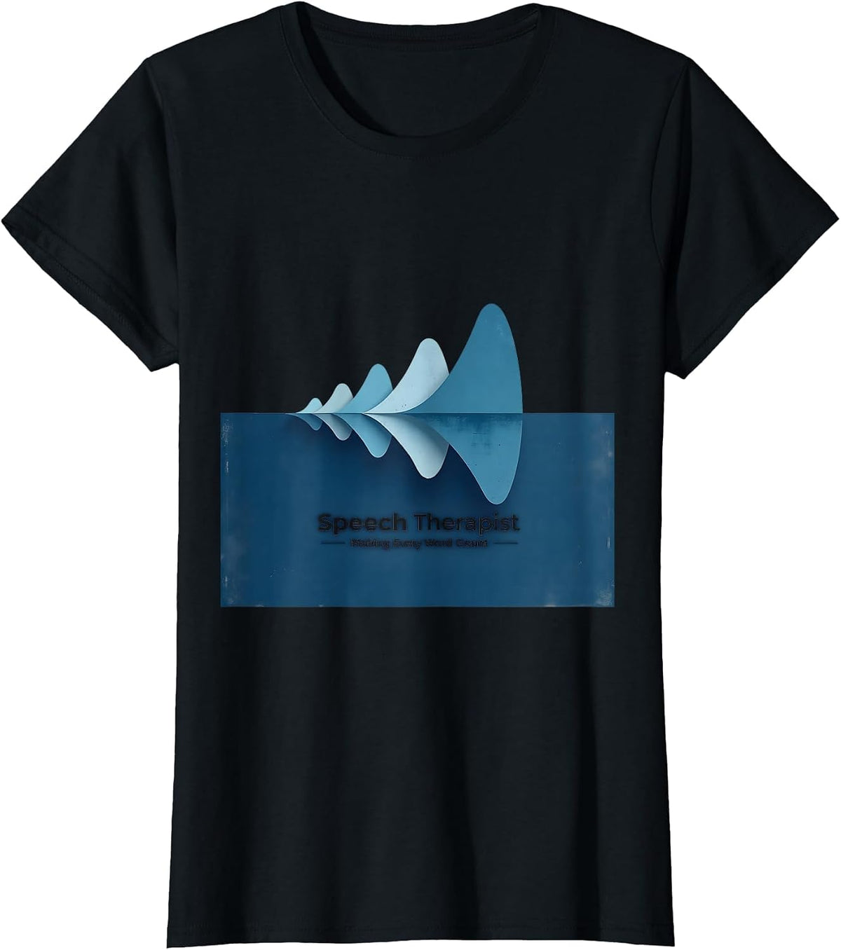 SLP Making Every Word Count Speech Therapist T-Shirt - Black