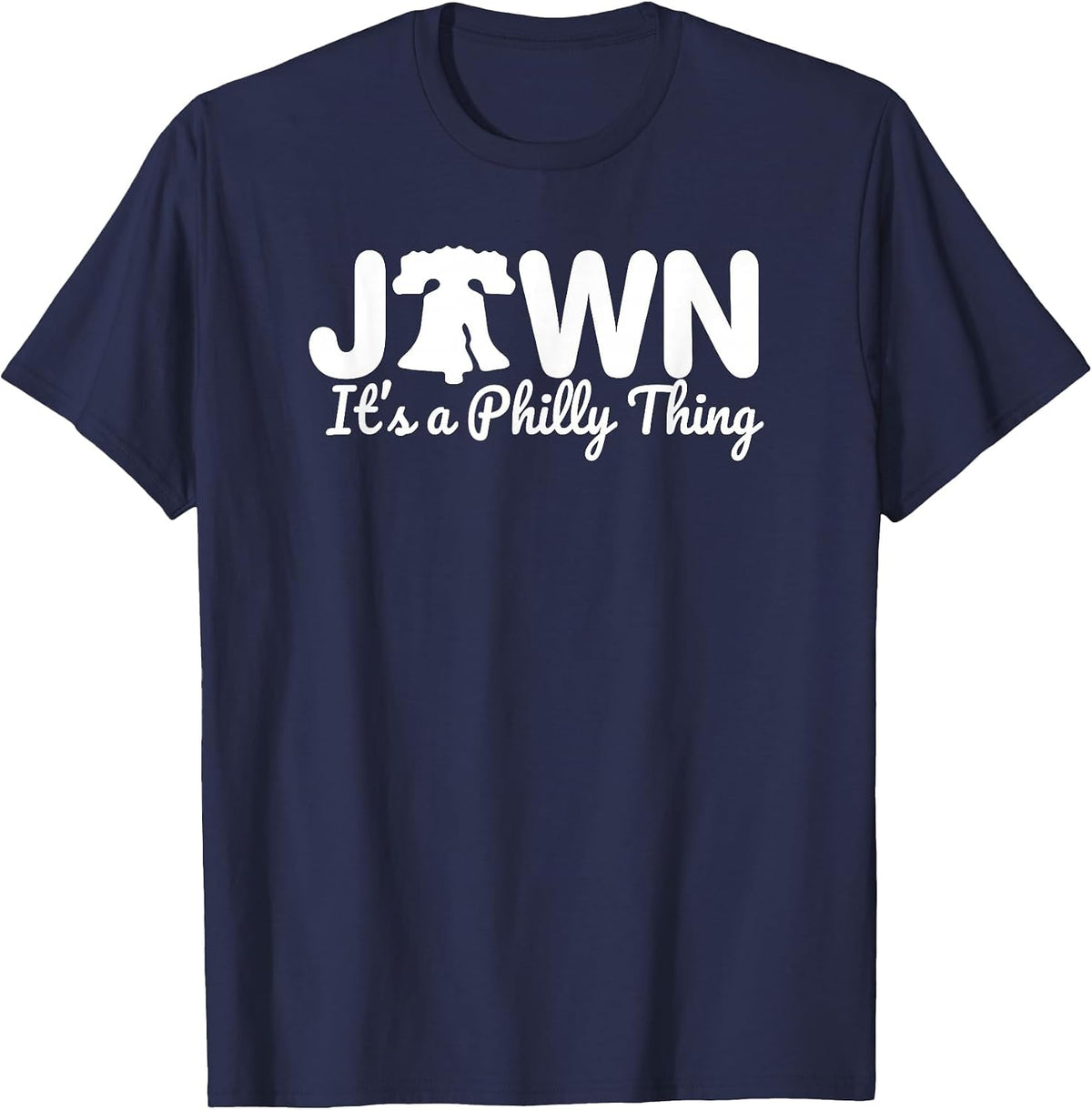 JAWN It's A Philly Thing Philadelphia Fan Liberty Bell 215 T-Shirt - Navy Blue