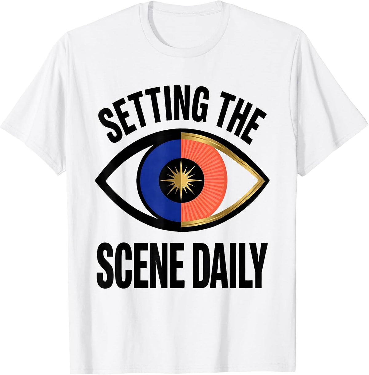 Men's Setting the Scene Daily Graphic Design T-Shirt - White