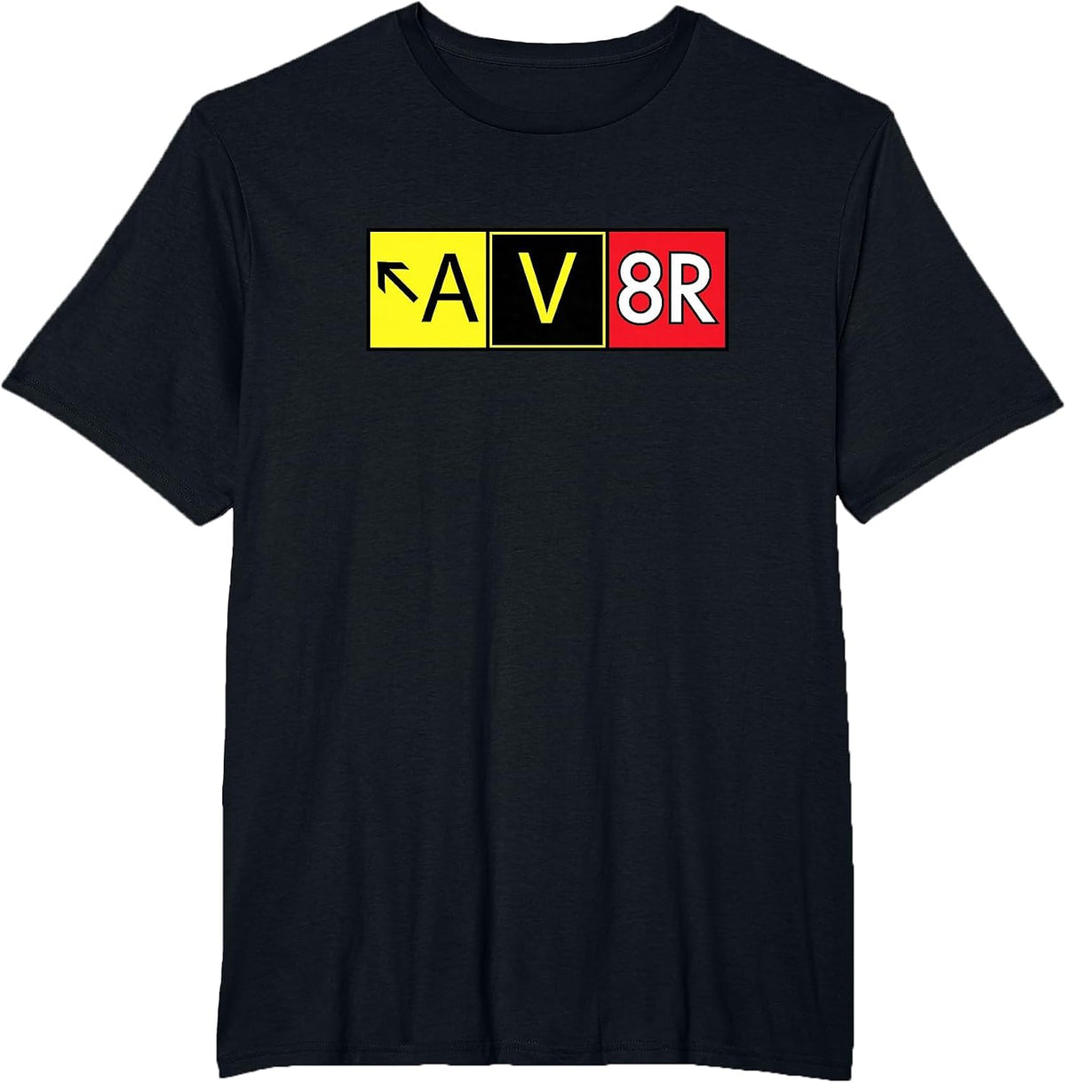 Pilot AV8R Taxiway Sign T-Shirt - Black