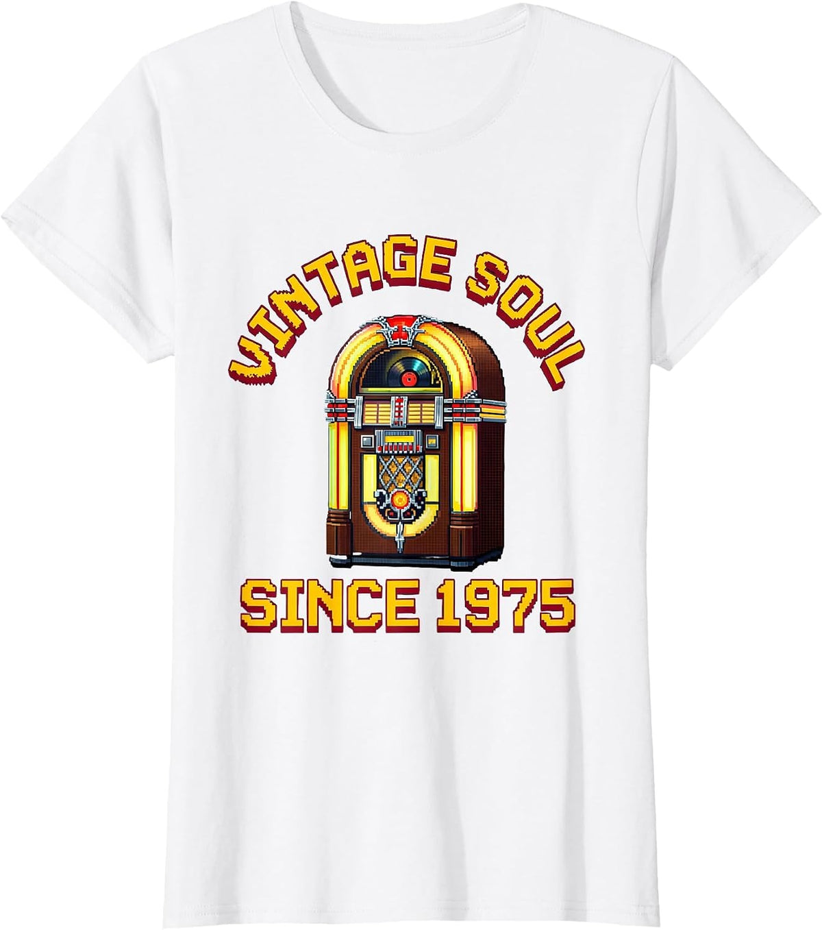Vintage Soul Since 1975 Classic Retro Design T-Shirt - White