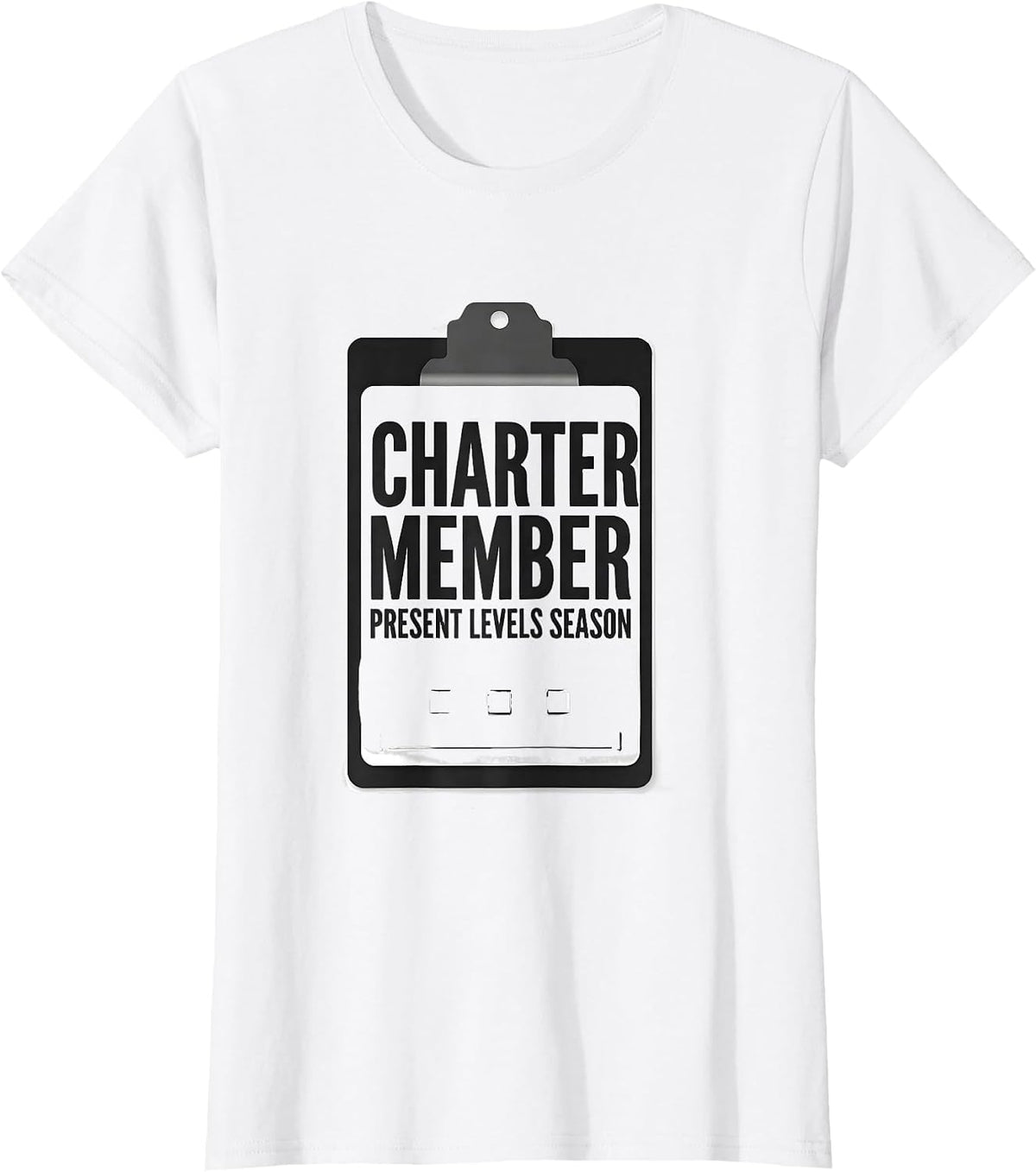 Charter Member Present Levels Season Special Education T-Shirt - White