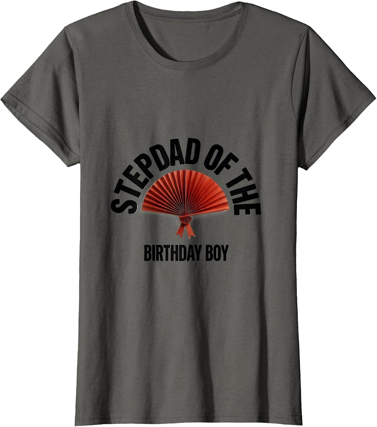 Women's Stepdad Of The Birthday Boy Matching Family Party Shirts T-Shirt - Asphalt Grey